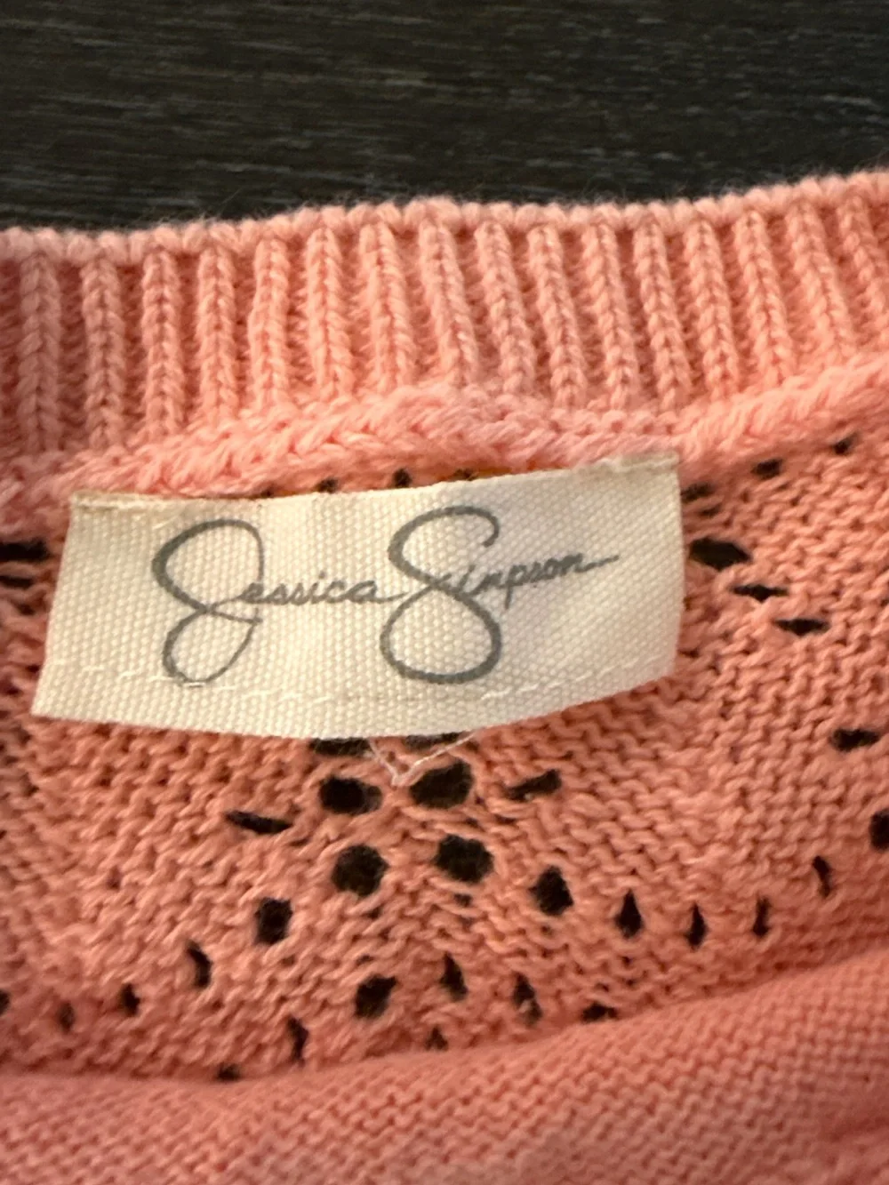 Jessica Simpson Girls Peach Knit Matching Shirt and Pants Large 10